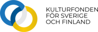 Logotyp med två överlappande ringar, en blå och en gul, samt texten 'Kulturfonden för Sverige och Finland'.