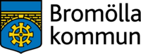 Bromölla kommuns logotyp med vapensköld och texten 'Bromölla kommun'.