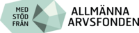 Logotyp för Allmänna arvsfonden med texten 'Med stöd från Allmänna arvsfonden' och en geometrisk grön form.