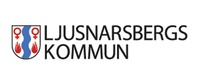 Ljusnarsbergs kommuns logotyp med vapensköld och texten 'Ljusnarsbergs kommun'.