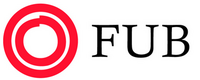 FUB:s logotyp med texten 'För barn, unga och vuxna med utvecklingsstörning'.