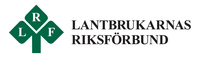 LRF:s logotyp med gröna rutor och texten 'Lantbrukarnas Riksförbund' i svart.