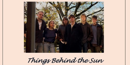 Affisch för musikarrangemang med gruppen Things Behind the Sun, 5 maj 2026 på Stenhamaren Mattmar.