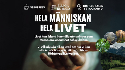 Hela människan hela livet - föreläsnings- och samtalskväll Stockaryd