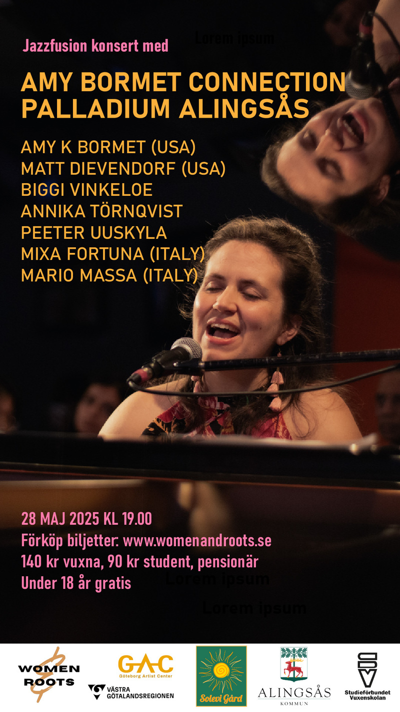 Jazz fusion konsert med AMY BORMET CONNECTION på Palladium