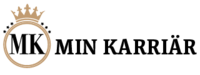 Logotyp med texten 'MK Min Karriär', där MK är inuti en cirkel med en krona ovanpå.