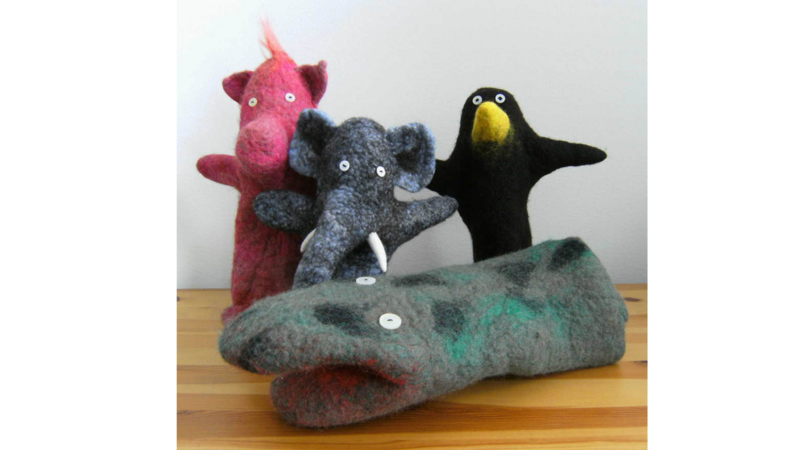 Tovade fingerdockor, handdockor och figurer - helgkurs 14 december