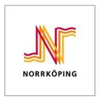 Logotyp för Norrköping med stiliserat N i rött och gult ovanför texten 'NORRKÖPING' på vit bakgrund.