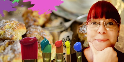 Måleri and afternoon tea - collageteknik