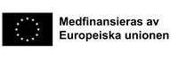 EU-flagga med texten 'Medfinansieras av Europeiska unionen' på svenska.
