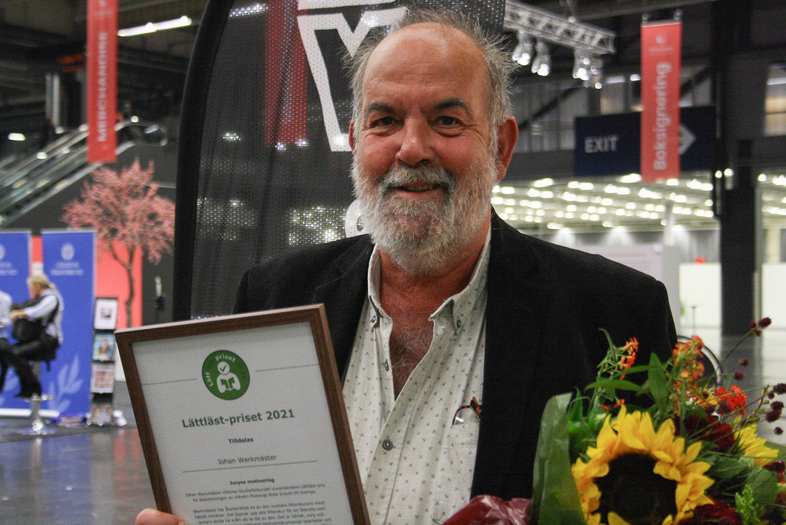 Johan Werkmaster vinnare av Lättlästpriset.