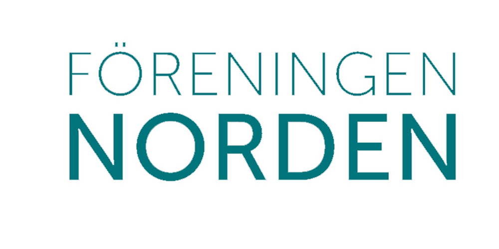 Logotyp för Föreningen Norden med en stiliserad jordglob och texten 'Föreningen Norden' under.