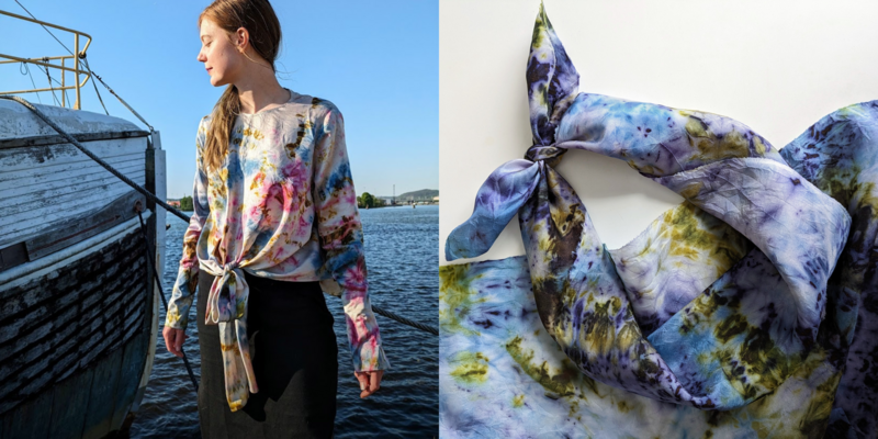 Växtfärgningskurs - Upcycling genom ecoprint och paketfärgning 1 juni