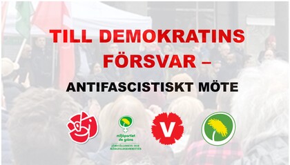 Till Försvar för Demokratin - Antifascistisktmöte