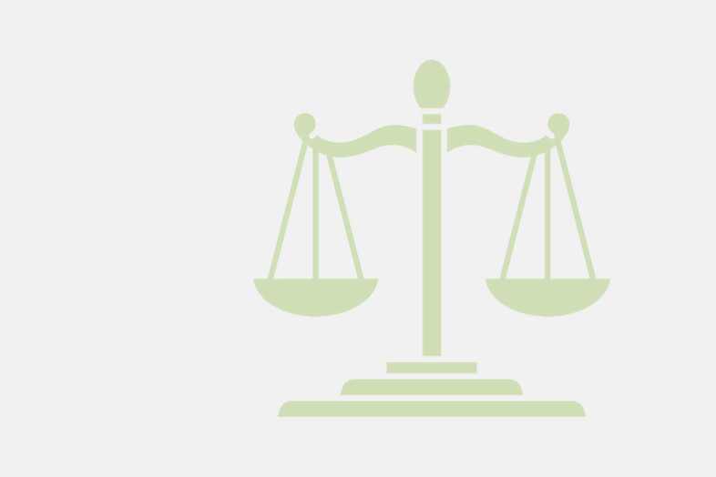 Grön illustration på en våg med två vågskålar.