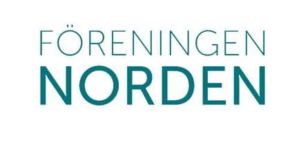 Logotyp för Föreningen Norden med en stiliserad jordglob och texten 'Föreningen Norden' under.