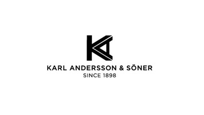 Logotyp för Karl Andersson &amp; Söner med texten 'Since 1898' på vit bakgrund.