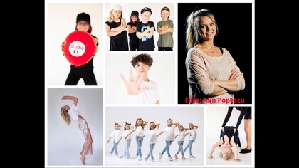 Dans-collage med bilder