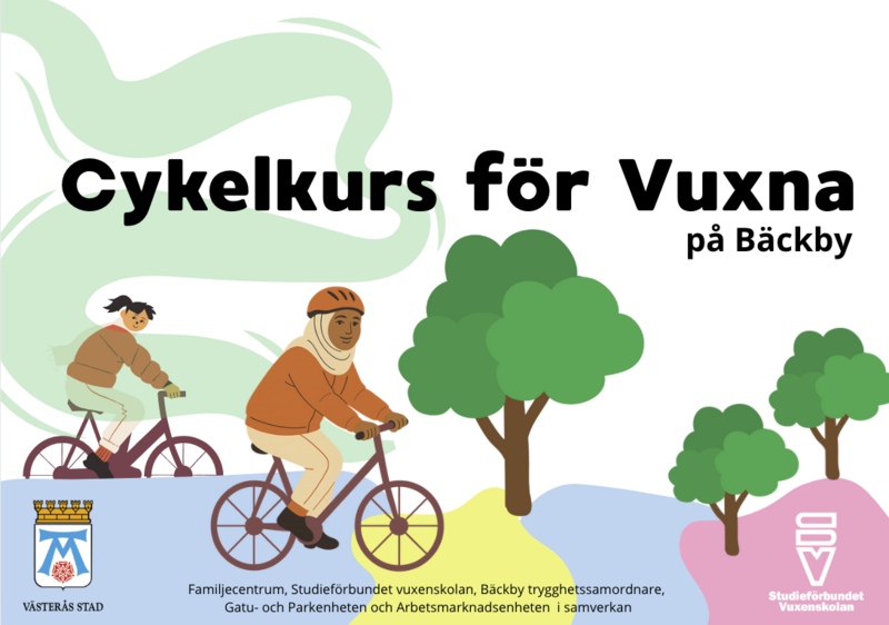 Cykelkurs för vuxna i Bäckby
