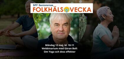 Webbinarium Folkhälsoveckan 2025 - Om Yoga och dess effekter.