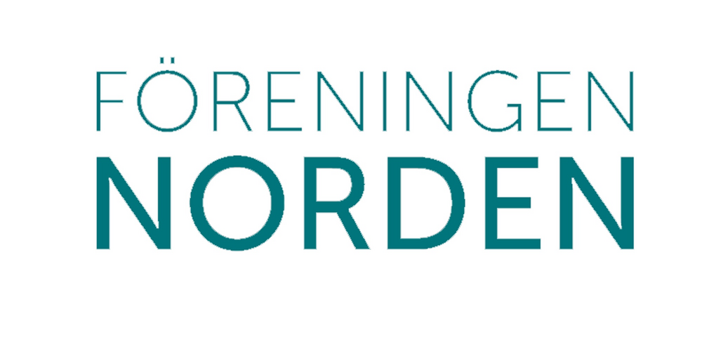 Logotyp för Föreningen Norden med en stiliserad jordglob och texten 'Föreningen Norden' under.