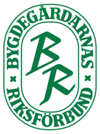 Logotyp för Bygdegårdarnas Riksförbund i grönt med initialerna BR i mitten och text runt om.