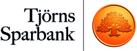Logotyp för Tjörns Sparbank med svart text och en orange cirkel med ett träd.