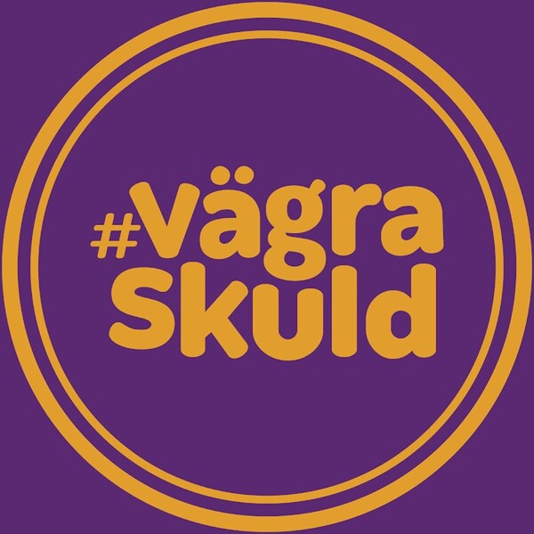 Logotyp för arvsfondsprojektet #vägraskuld.