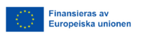 Europeiska unionens flagga och texten 'Finansieras av Europeiska unionen' på svenska.