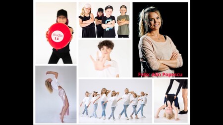 Dans-collage med bilder