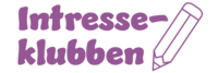 Texten 'Intresseklubben' i lila med en tecknad lila penna till höger.