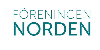 Logotyp för Föreningen Norden med en stiliserad jordglob och texten 'Föreningen Norden' under.